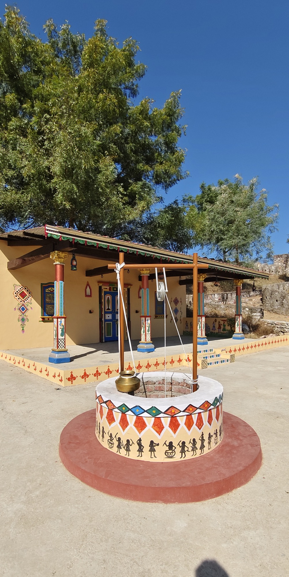 Traditional courtyard well
